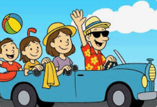 A car represting going out